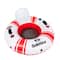 46" Inflatable Red & White Swimming Pool Inner Tube Float